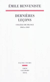 Dernières leçons : Collège de France, 1968 et 1969