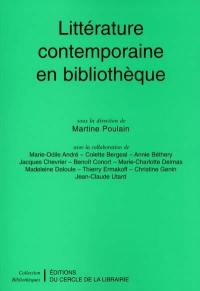 Littérature contemporaine en bibliothèque