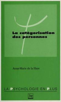 La catégorisation des personnes