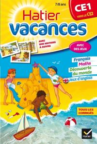 Hatier vacances, CE1 vers le CE2, 7-8 ans : Paul, Camille, Hugo et Eva au camping du Phare