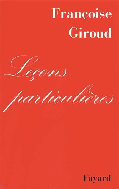 Leçons particulières