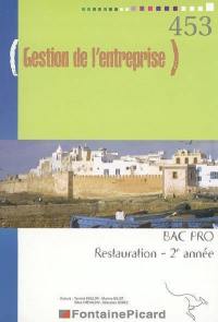 Gestion de l'entreprise, 2e année bac pro métiers de la restauration