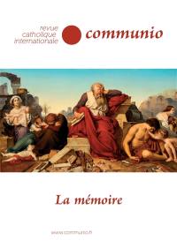 Communio, n° 286. La mémoire