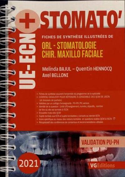 ORL, stomatologie, chir. maxillo faciale : validation PU-PH : 2021