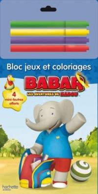 Bloc jeux et coloriages Babar