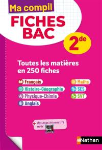 Ma compil fiches bac 2de : toutes les matières en 250 fiches