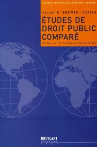 Etudes de droit public comparé